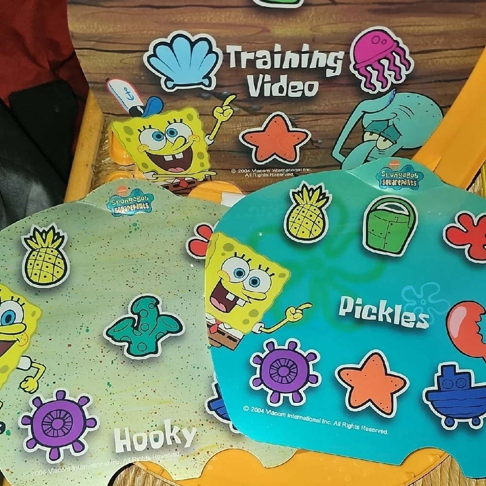 Fisher-Price InteractivTV SpongeBob Krusty Krab Adventures DVD in Orange Case